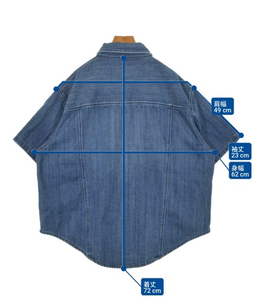 Healthy DENIM（ヘルシーデニム）カジュアルシャツ 青 サイズ:1(S位) レディース/2200724380015
