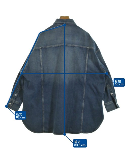 Healthy DENIM（ヘルシーデニム）カジュアルシャツ 紺 サイズ:1(S位) レディース/2200682793018