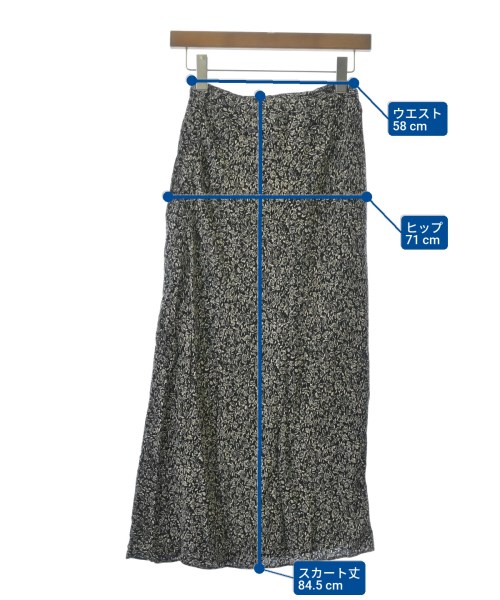 Mature Framework（マチュールフレームワーク）ロング・マキシ丈スカート 黒 サイズ:38(M位) レディース/2200629739031