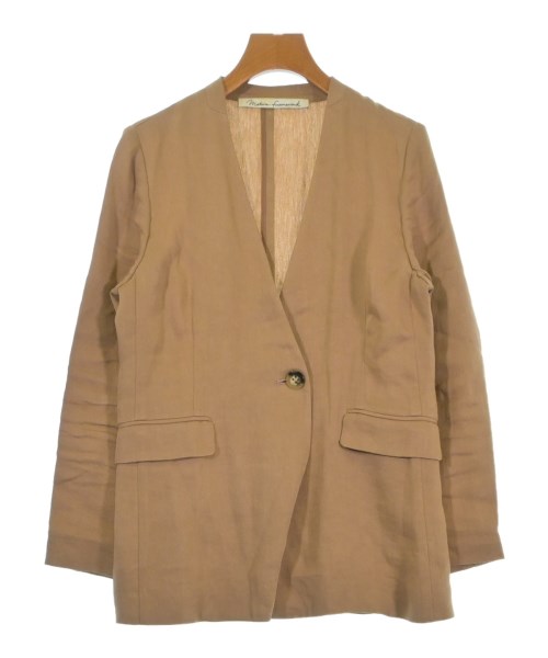 Mature Framework(マチュールフレームワーク)ノーカラージャケット 茶 サイズ:38(M位)/2200676649017