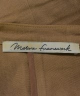 Mature Framework（マチュールフレームワーク）ノーカラージャケット 茶 サイズ:38(M位) レディース/2200676649017