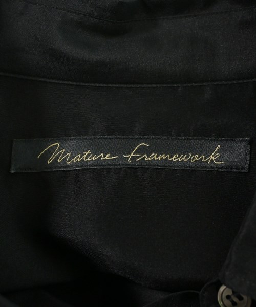 Mature Framework（マチュールフレームワーク）カジュアルシャツ 黒 サイズ:36(S位) レディース/2200664997137