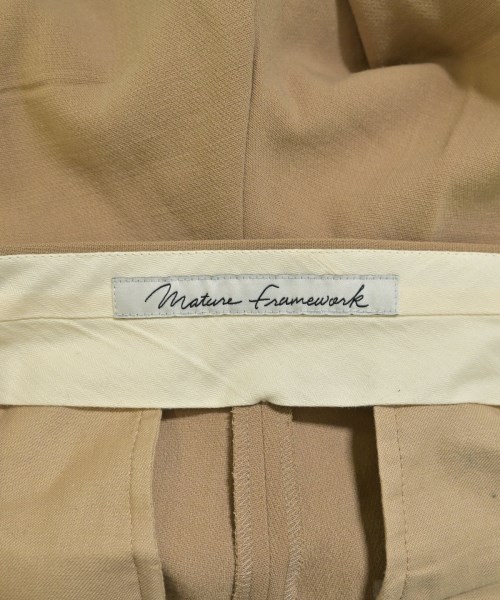 Mature Framework（マチュールフレームワーク）スラックス ベージュ サイズ:38(M位) レディース/2200637725040