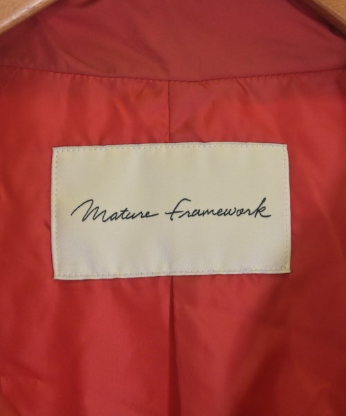 Mature Framework（マチュールフレームワーク）ダウンジャケット/ダウンベスト 赤 サイズ:38(M位) レディース/2200665184017