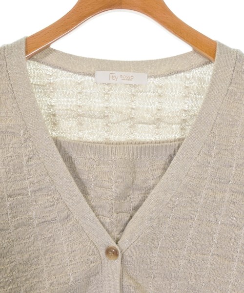 F by ROSSO（エフバイロッソ）カーディガン ベージュ サイズ:F レディース/2200623651063