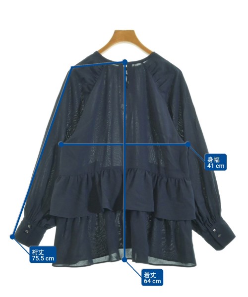 F by ROSSO（エフバイロッソ）ブラウス 紺 サイズ:F レディース/2200668824057