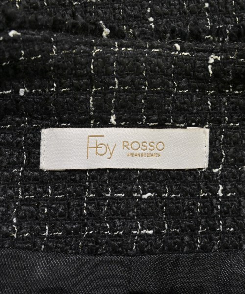 F by ROSSO（エフバイロッソ）ノーカラージャケット 黒 サイズ:36(S位) レディース/2200669011012
