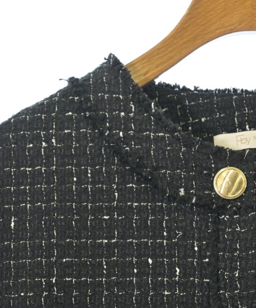 F by ROSSO（エフバイロッソ）ノーカラージャケット 黒 サイズ:36(S位) レディース/2200669011012