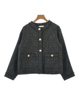 F by ROSSO（エフバイロッソ）ノーカラージャケット 黒 サイズ:36(S位) レディース/2200669011012