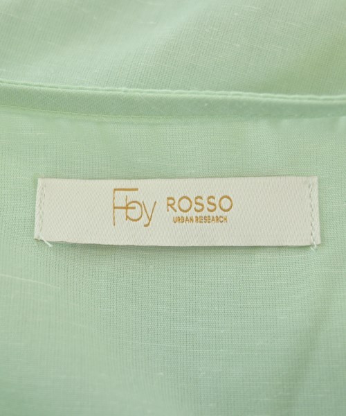 F by ROSSO（エフバイロッソ）ブラウス 緑 サイズ:F レディース/2200663167128