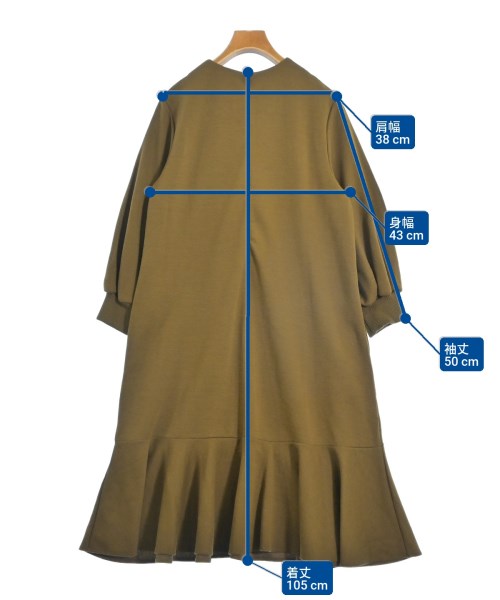 F by ROSSO（エフバイロッソ）ワンピース 茶 サイズ:40(M位) レディース/2200656644018