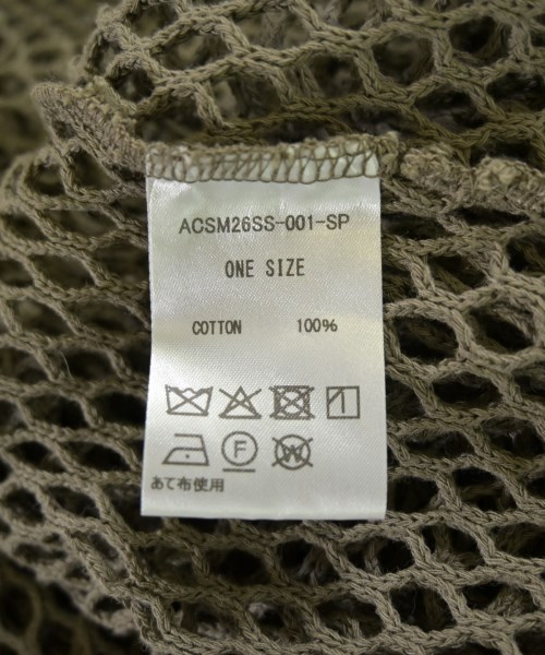 ACASAM（アカサム）ニット・セーター カーキ サイズ:ONE レディース/2200710483072