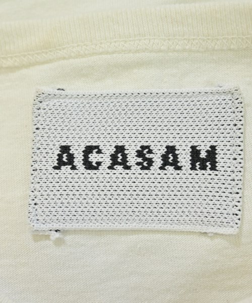 ACASAM（アカサム）Tシャツ・カットソー 白 サイズ:ONE レディース/2200705597135