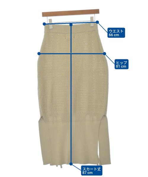 malamute（マラミュート）ロング・マキシ丈スカート ベージュ サイズ:M レディース/2200644763301