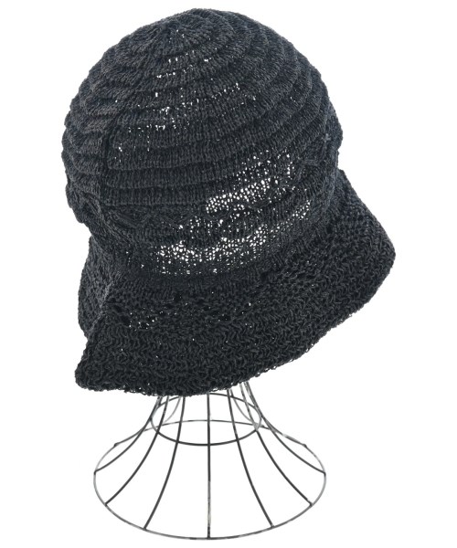 malamute（マラミュート）ストローハット 黒 サイズ:F レディース/2200612083134