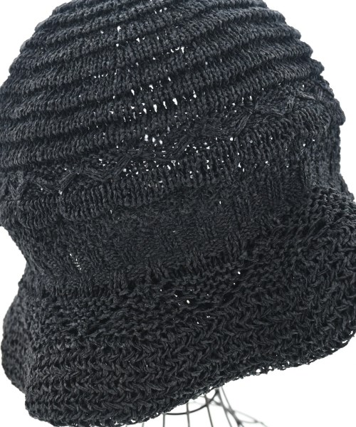 malamute（マラミュート）ストローハット 黒 サイズ:F レディース/2200612083134