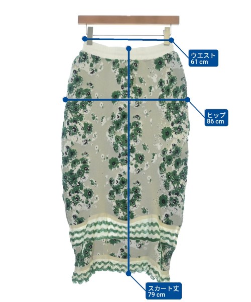 malamute（マラミュート）ロング・マキシ丈スカート 白 サイズ:F レディース/2200667383029