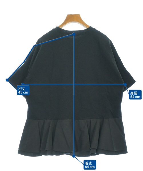 yori（ヨリ）Tシャツ・カットソー 黒 サイズ:F レディース/2200634817014