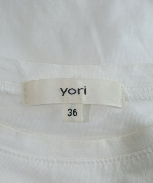 yori（ヨリ）Tシャツ・カットソー 白 サイズ:36(S位) レディース/2200635439062