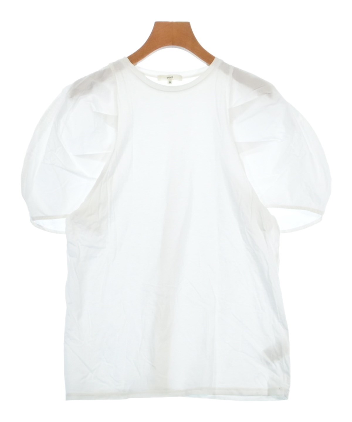 yori（ヨリ）Tシャツ・カットソー 白 サイズ:36(S位) レディース