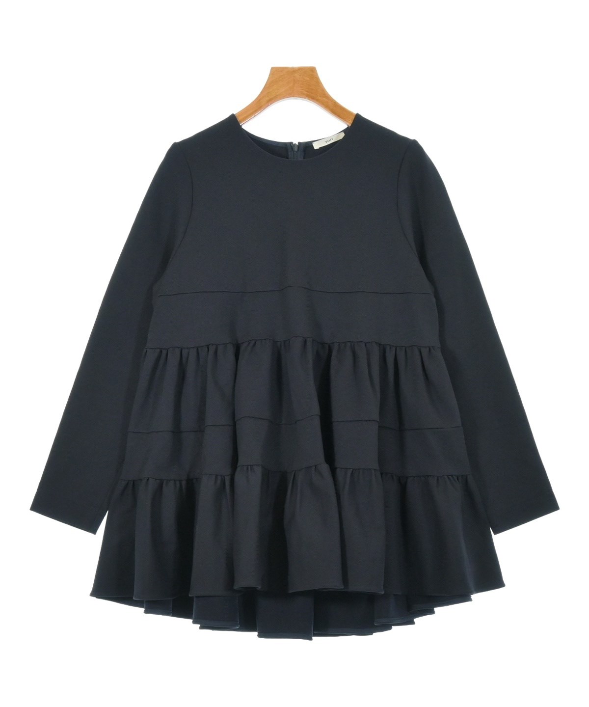 yori ツイードジレ　新品未使用タグつき yori（ヨリ）Tシャツ・カットソー 紺 サイズ:F レディース