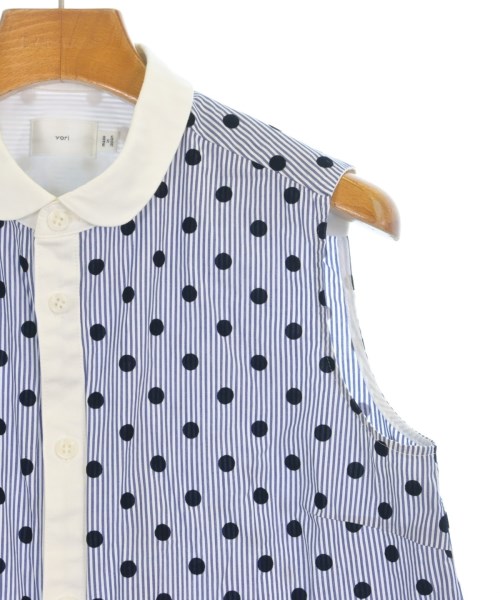 yori（ヨリ）ブラウス 紺 サイズ:36(S位) レディース/2200614030112