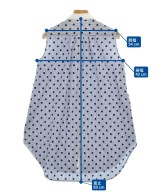 yori（ヨリ）ブラウス 紺 サイズ:36(S位) レディース/2200614030112