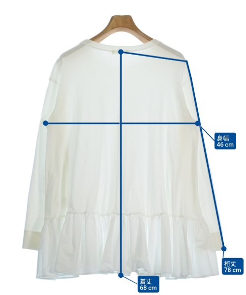 yori（ヨリ）Tシャツ・カットソー 白 サイズ:F レディース/2200617740056