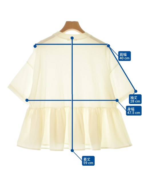 yori（ヨリ）Tシャツ・カットソー 白 サイズ:F レディース/2200674401075