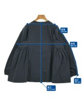 yori（ヨリ）ブラウス 紺 サイズ:36(S位) レディース/2200675428187