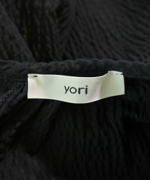 yori（ヨリ）ブラウス 黒 サイズ:F レディース/2200681267046