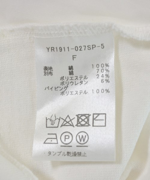 yori（ヨリ）Tシャツ・カットソー 白 サイズ:F レディース/2200698681057