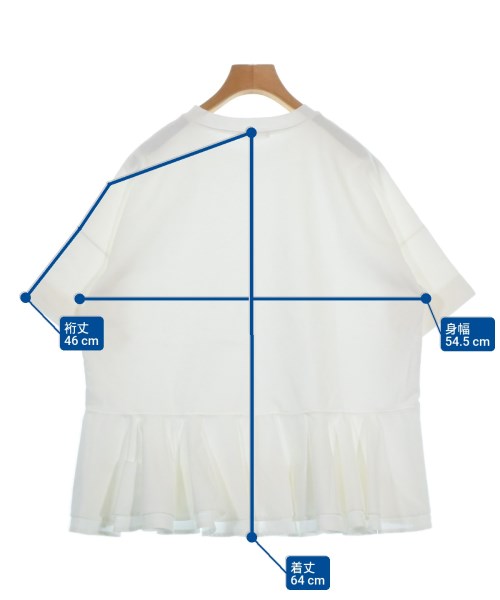 yori（ヨリ）Tシャツ・カットソー 白 サイズ:F レディース/2200698681057