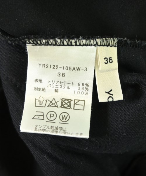 yori（ヨリ）スラックス 黒 サイズ:36(S位) レディース/2200700310050