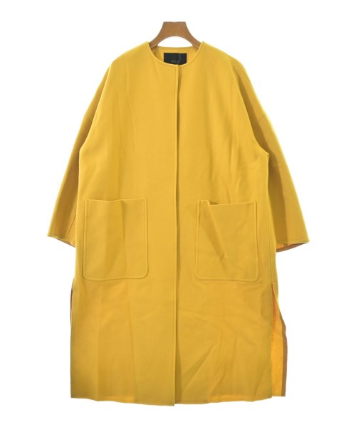yori(ヨリ)ステンカラーコート 黄 サイズ:F/2200648172055