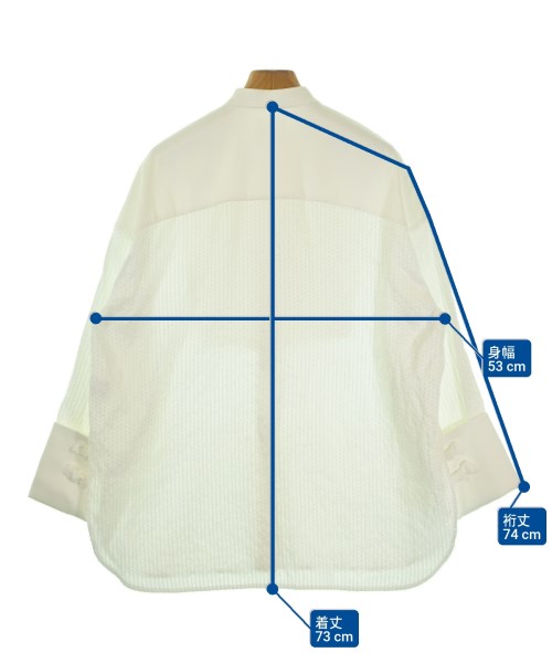 yori（ヨリ）カジュアルシャツ 白 サイズ:36(S位) レディース/2200655453086