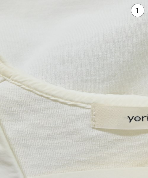 yori（ヨリ）Tシャツ・カットソー 白 サイズ:F レディース/2200647700037