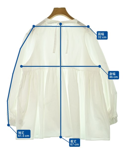 yori（ヨリ）ブラウス 白 サイズ:38(M位) レディース/2200656987030