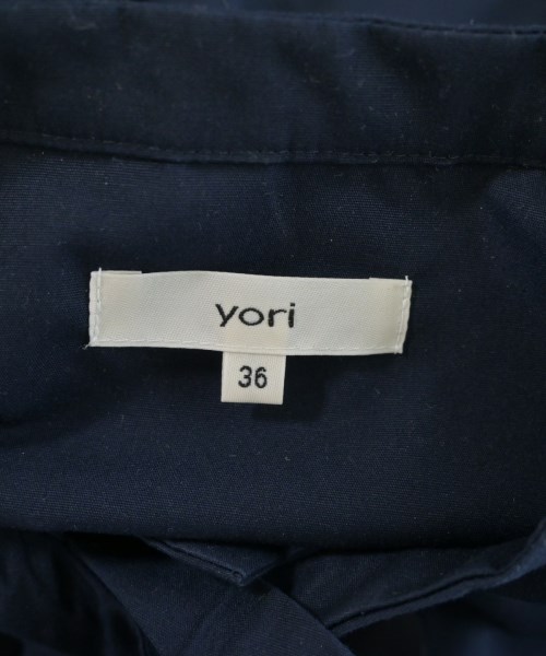 yori（ヨリ）ブラウス 紺 サイズ:36(S位) レディース/2200712545075