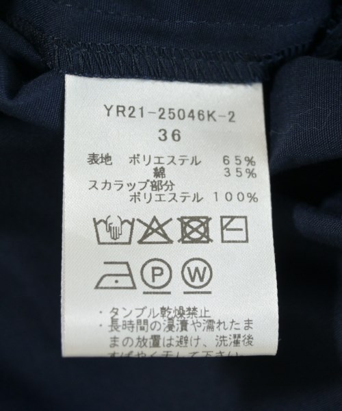 yori（ヨリ）ブラウス 紺 サイズ:36(S位) レディース/2200712545075