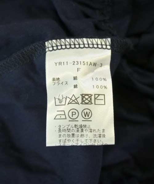 yori（ヨリ）ブラウス 紺 サイズ:F レディース/2200715626306
