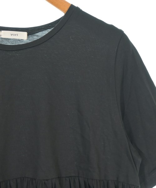 yori（ヨリ）Tシャツ・カットソー 黒 サイズ:F レディース/2200716352037