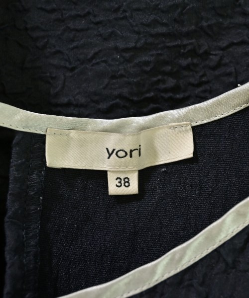 yori（ヨリ）ブラウス 紺 サイズ:38(M位) レディース/2200713315073