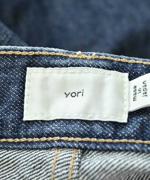 yori（ヨリ）デニムパンツ 紺 サイズ:36(S位) レディース/2200713497328