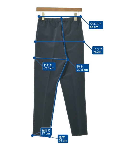 yori（ヨリ）スラックス 紺 サイズ:38(M位) レディース/2200633991043