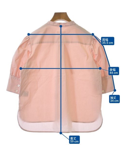 yori（ヨリ）カジュアルシャツ ピンク サイズ:36(S位) レディース/2200650550049