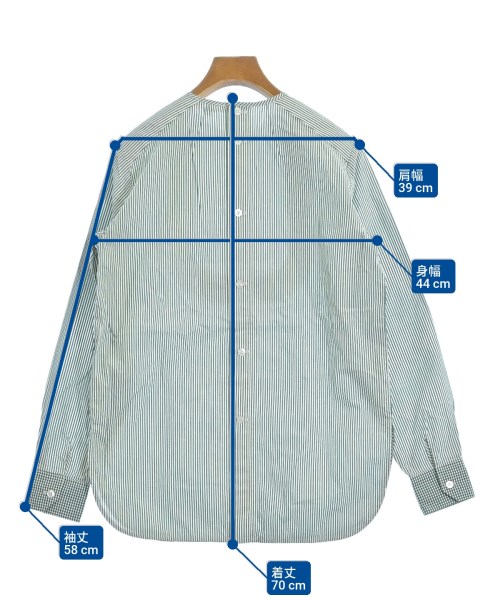 yori（ヨリ）カジュアルシャツ 緑 サイズ:36(S位) レディース/2200650550056