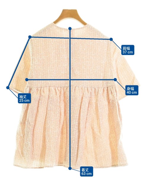 yori（ヨリ）ブラウス ピンク サイズ:36(S位) レディース/2200639106151