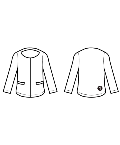 yori（ヨリ）ノーカラージャケット ベージュ サイズ:F レディース/2200652072013