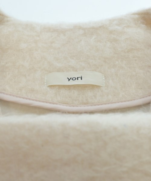 yori（ヨリ）ノーカラージャケット ベージュ サイズ:F レディース/2200652072013